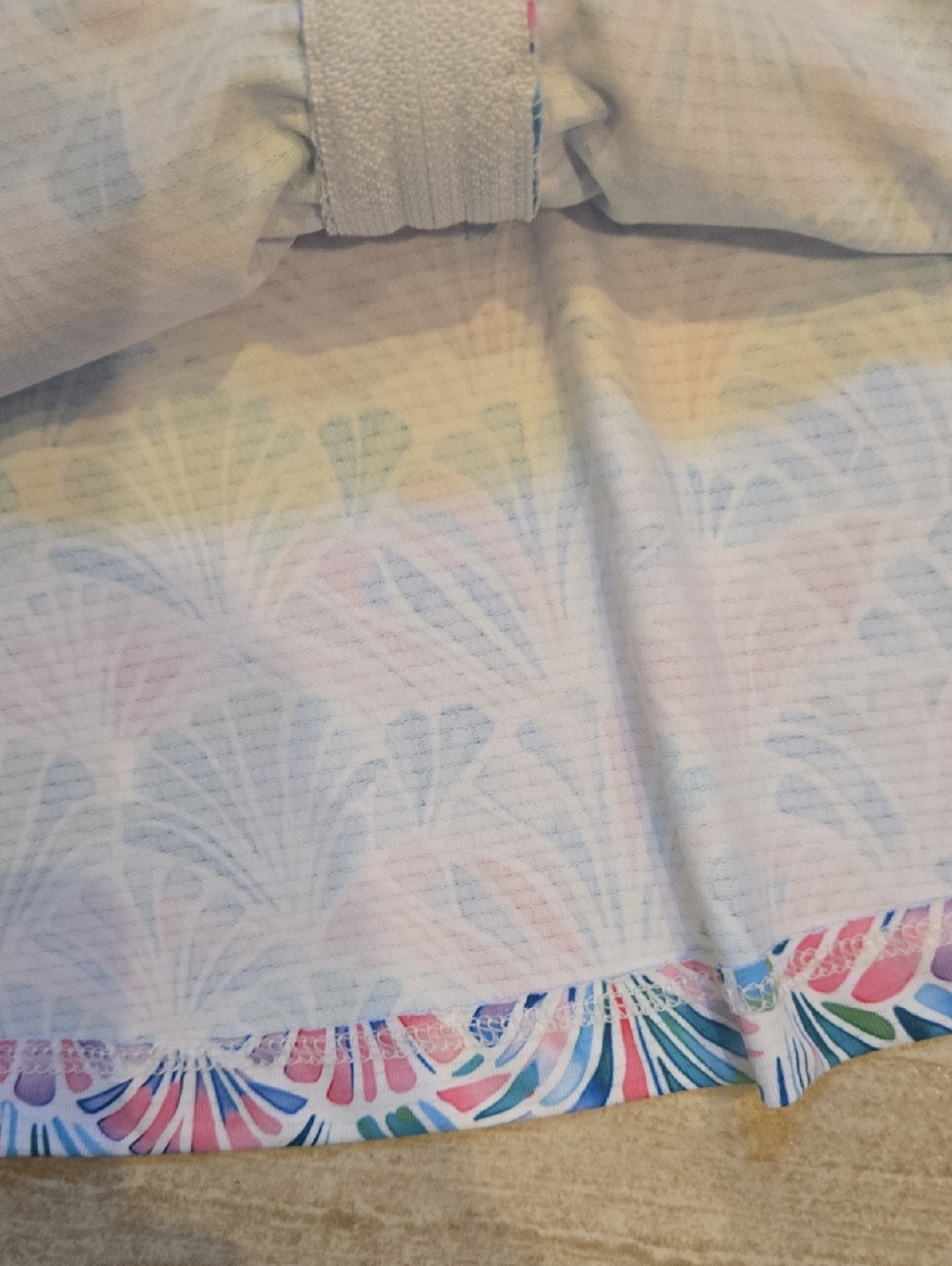 New Gottex Watercolor Seashell Print Full Zipper Jacket - Picture 10 of 12